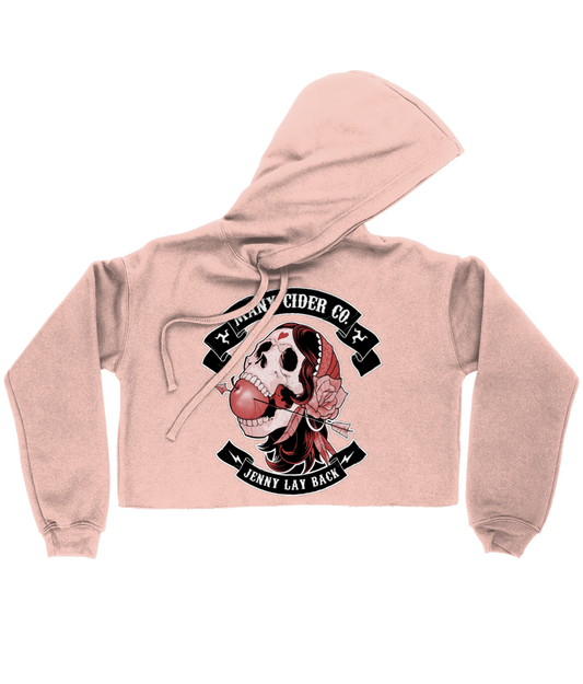 Ladies Cropped Hoodie Jenny Lay Back Pink 2025