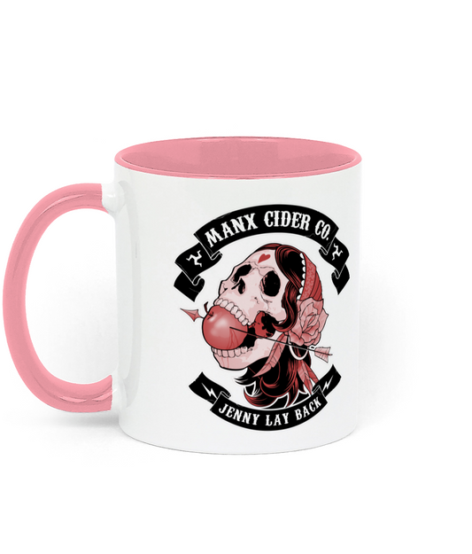 Two Toned Ceramic Mug Jenny Lay Back Pink 2025