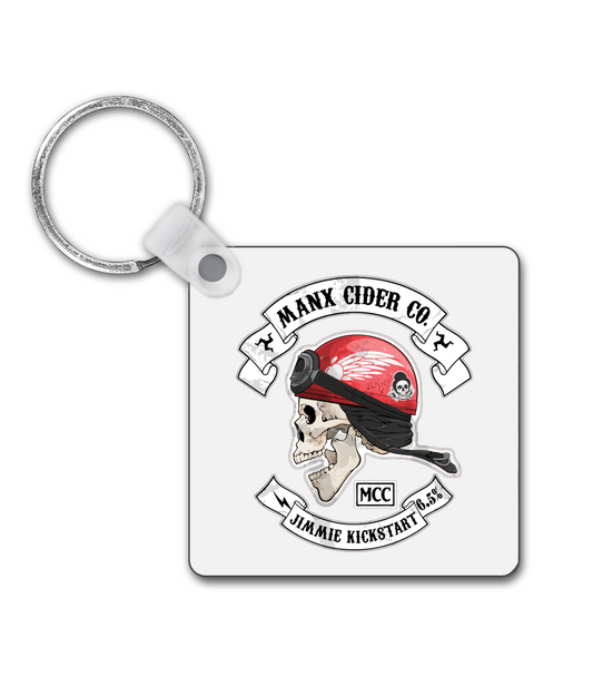 Square Keyring Jimmie Kickstart Red 2025